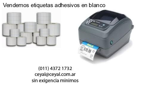 Vendemos etiquetas adhesivos en blanco
