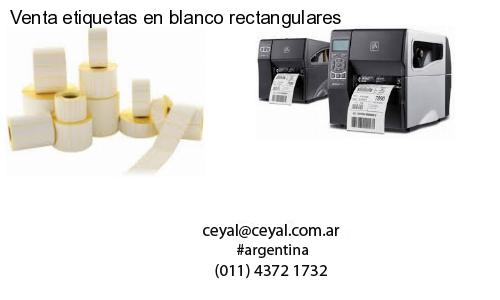 Venta etiquetas en blanco rectangulares