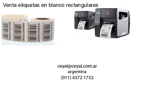 Venta etiquetas en blanco rectangulares
