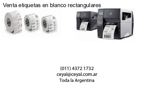 Venta etiquetas en blanco rectangulares