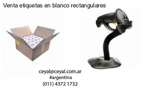 Venta etiquetas en blanco rectangulares