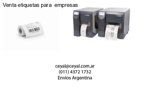 Venta etiquetas para  empresas