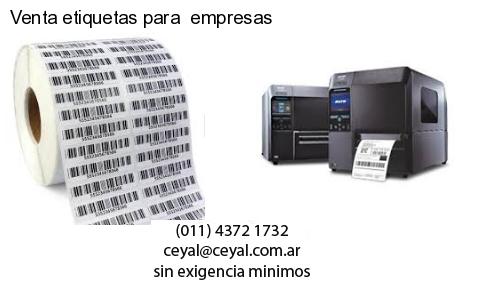 Venta etiquetas para  empresas