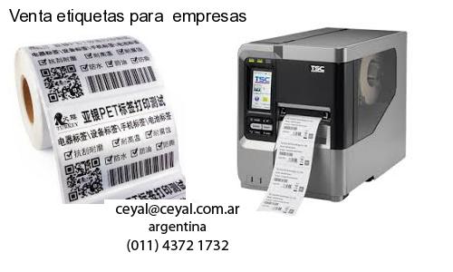 Venta etiquetas para  empresas