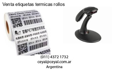 Venta etiquetas termicas rollos