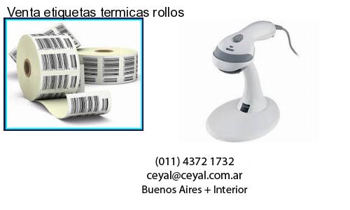 Venta etiquetas termicas rollos