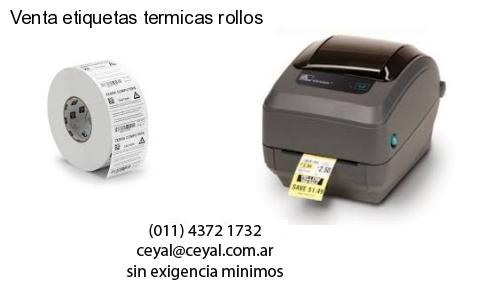 Venta etiquetas termicas rollos