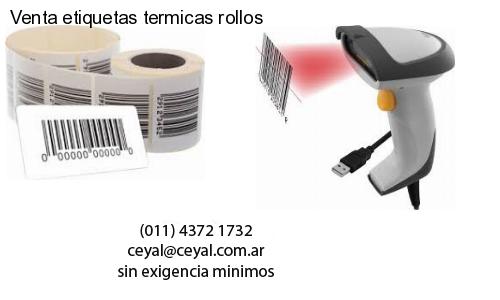 Venta etiquetas termicas rollos