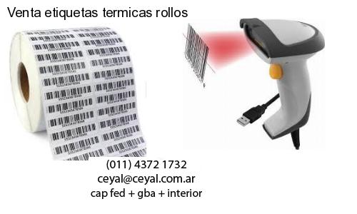 Venta etiquetas termicas rollos