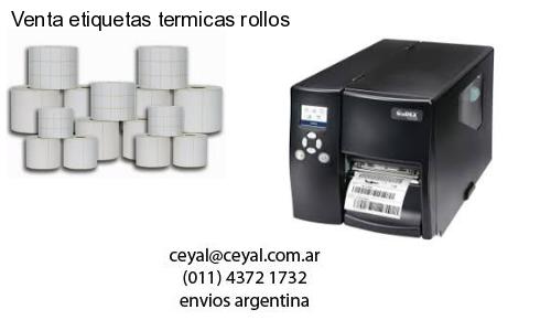 Venta etiquetas termicas rollos