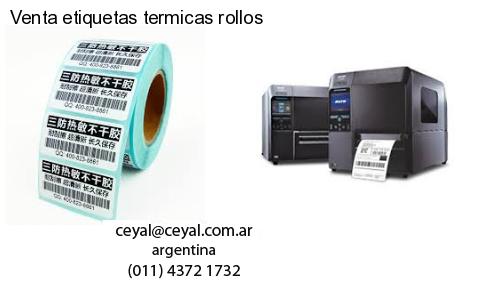 Venta etiquetas termicas rollos