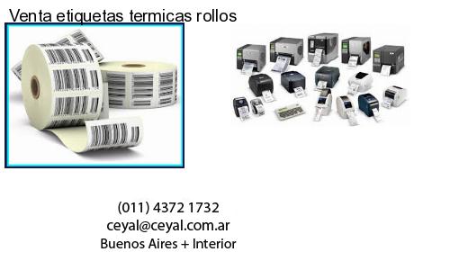 Venta etiquetas termicas rollos