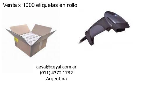 Venta x 1000 etiquetas en rollo