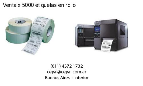 Venta x 5000 etiquetas en rollo