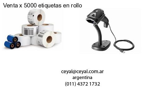 Venta x 5000 etiquetas en rollo