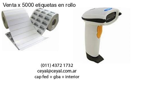 Venta x 5000 etiquetas en rollo