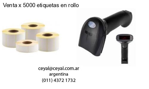 Venta x 5000 etiquetas en rollo