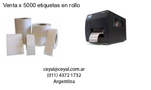 Venta x 5000 etiquetas en rollo
