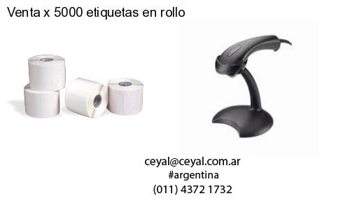 Venta x 5000 etiquetas en rollo