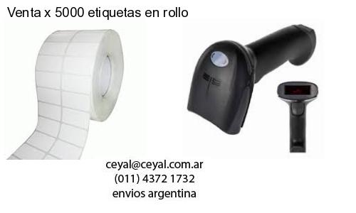 Venta x 5000 etiquetas en rollo