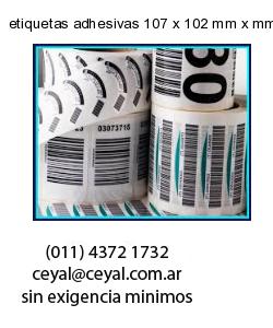 etiquetas adhesivas 107 x 102 mm x mm