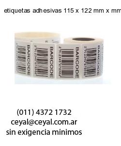etiquetas adhesivas 115 x 122 mm x mm