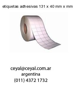 etiquetas adhesivas 131 x 40 mm x mm