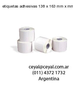 etiquetas adhesivas 138 x 163 mm x mm