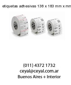 etiquetas adhesivas 138 x 183 mm x mm