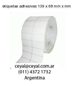 etiquetas adhesivas 139 x 68 mm x mm