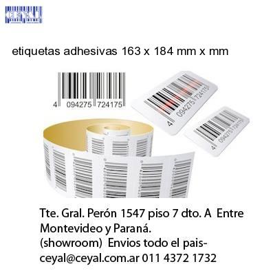 etiquetas adhesivas 163 x 184 mm x mm