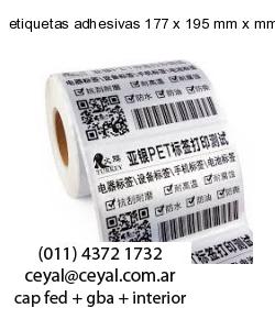 etiquetas adhesivas 177 x 195 mm x mm