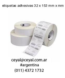 etiquetas adhesivas 32 x 153 mm x mm