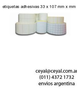 etiquetas adhesivas 33 x 107 mm x mm