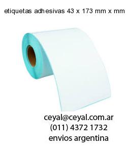 etiquetas adhesivas 43 x 173 mm x mm