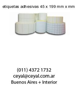 etiquetas adhesivas 45 x 199 mm x mm