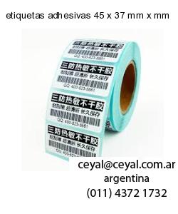 etiquetas adhesivas 45 x 37 mm x mm