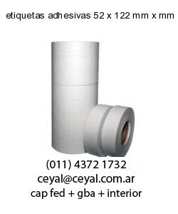 etiquetas adhesivas 52 x 122 mm x mm