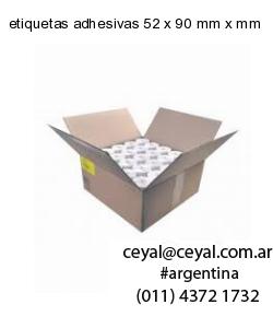 etiquetas adhesivas 52 x 90 mm x mm