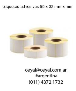 etiquetas adhesivas 59 x 32 mm x mm