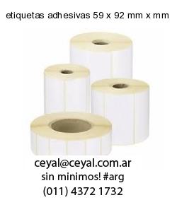 etiquetas adhesivas 59 x 92 mm x mm