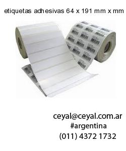 etiquetas adhesivas 64 x 191 mm x mm