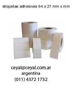 etiquetas adhesivas 64 x 27 mm x mm