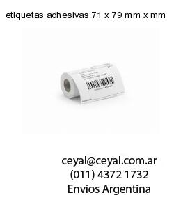 etiquetas adhesivas 71 x 79 mm x mm