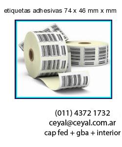 etiquetas adhesivas 74 x 46 mm x mm