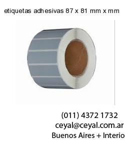 etiquetas adhesivas 87 x 81 mm x mm