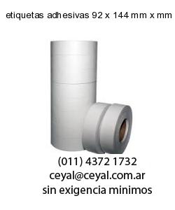 etiquetas adhesivas 92 x 144 mm x mm