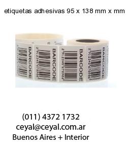 etiquetas adhesivas 95 x 138 mm x mm