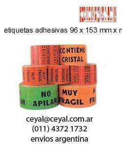 etiquetas adhesivas 96 x 153 mm x mm