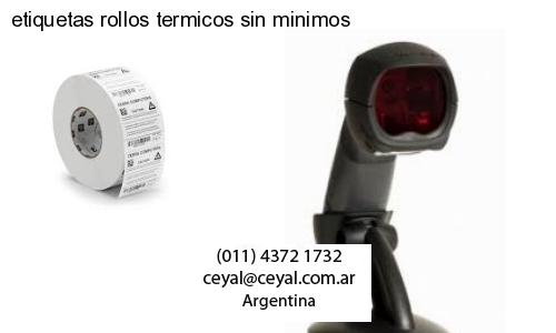 etiquetas rollos termicos sin minimos